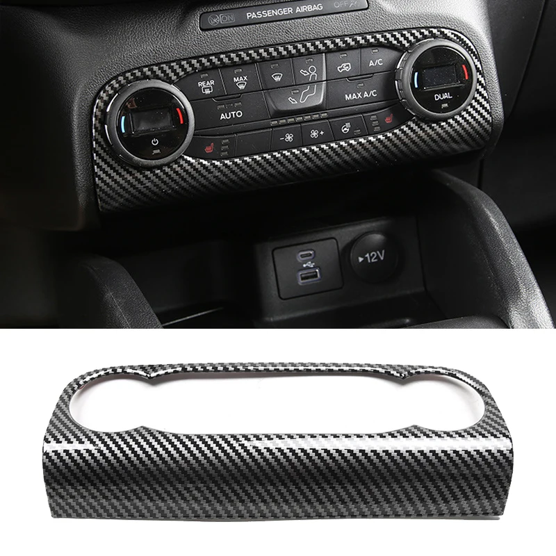 غطاء مقبض تكييف طراز الكربون للسيارة ، ملحقات لمقبض تكييف لرياضة فورد برونكو