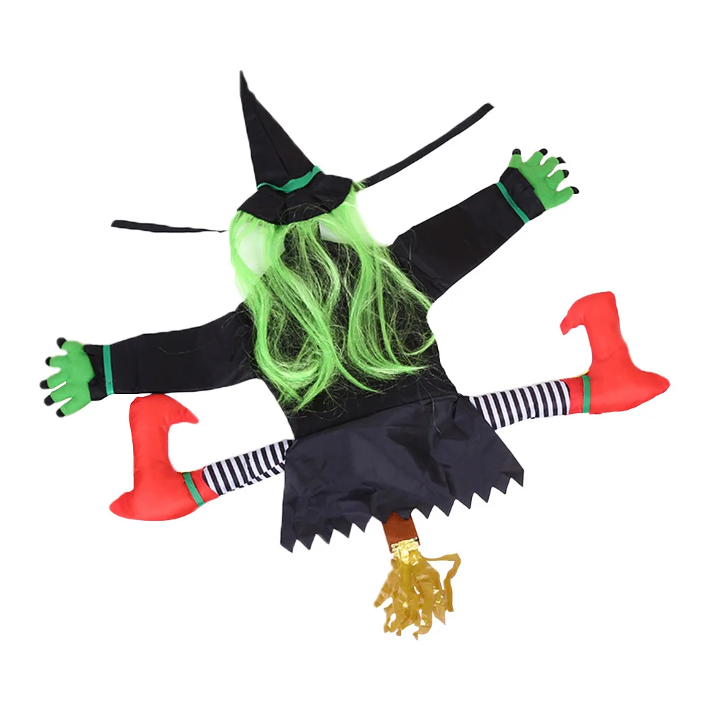 

Decorative Halloween Witch Pendant Cartoon Lovely Appearance Festive Atmosphere Garden Bar Doorway Scene Layout Prop