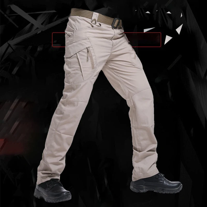 TRAF New Men\'s Casual Trend Urban Commuting City Tactical Military Workwear Pants Off-Road Multi-Pocket Outdoor Sports