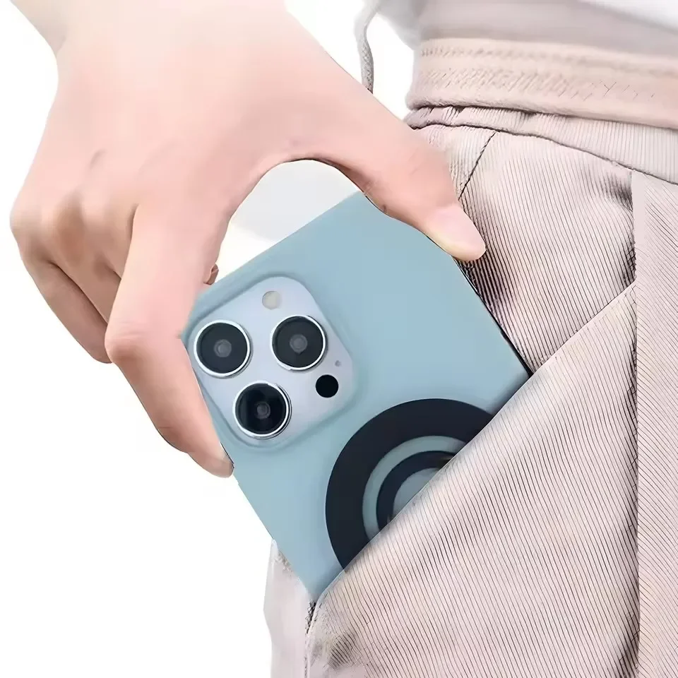 ل Magsafe المغناطيسي سيليكون لينة إصبع حزام الهاتف حلقة حامل آيفون 16 15 سامسونج Mi العالمي حامل قبضة حامل هاتف