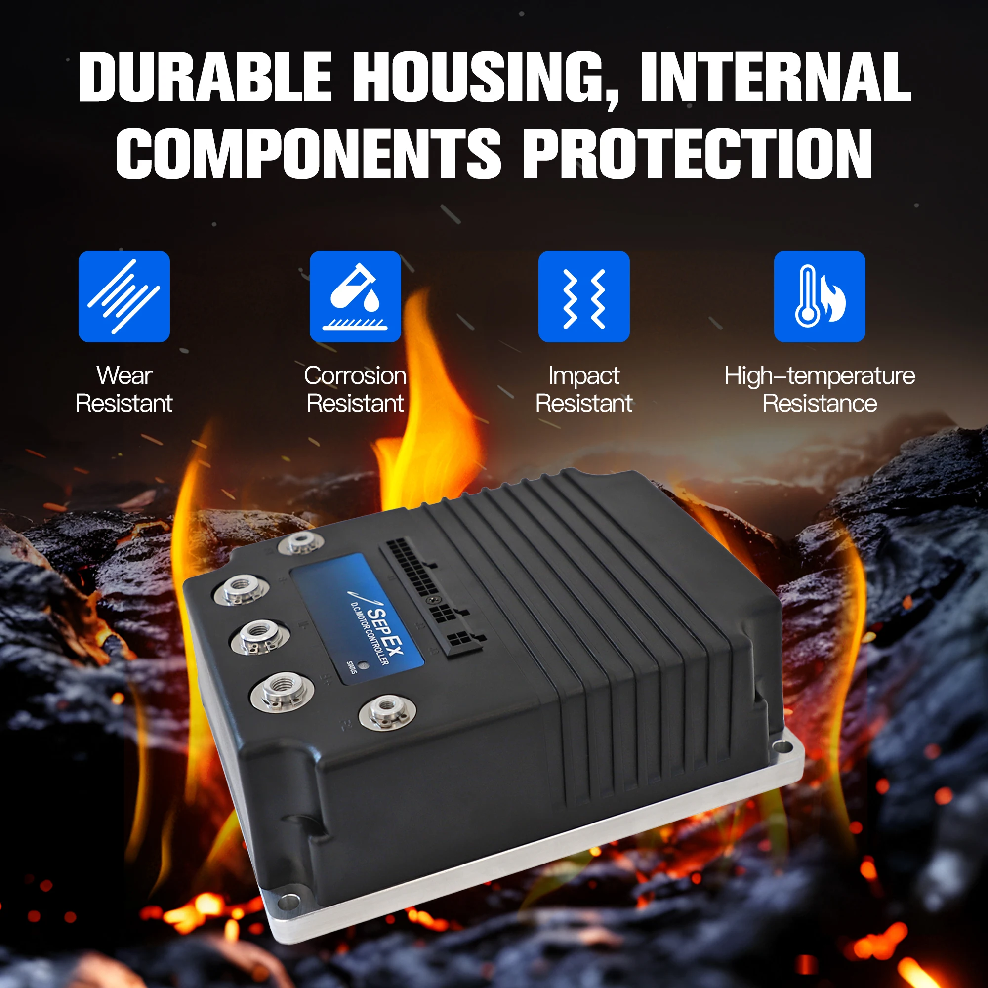 48V 500A 0-5K 1268-5503 SepEx وحدة تحكم المحرك لعربة الجولف Tomberlin Emerge 2000-UP