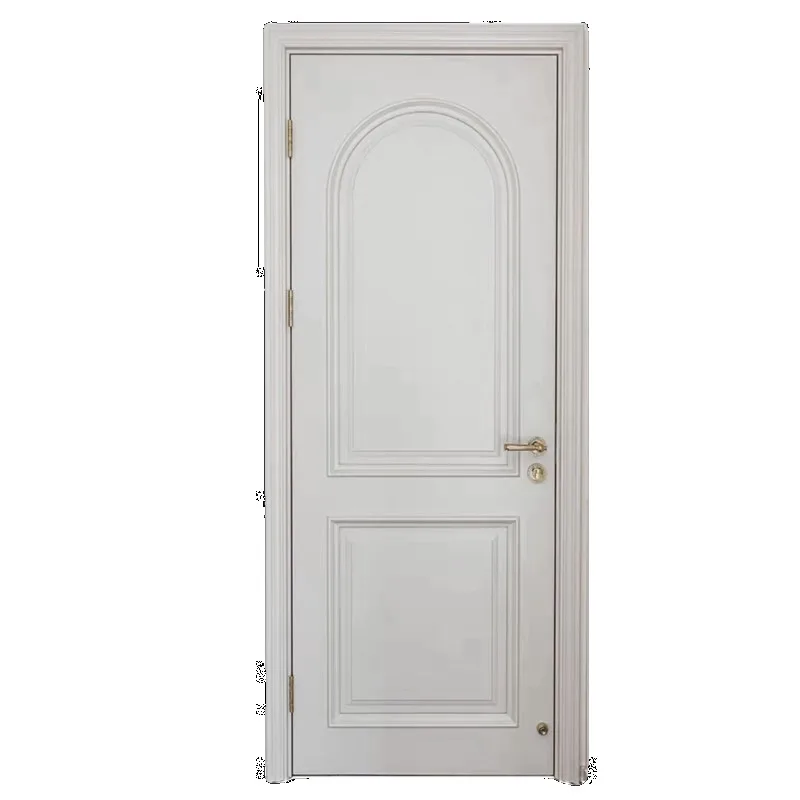 

French wooden door Interior Solid wood Bedroom Room Solid wood composite paint Kitchen bathroom