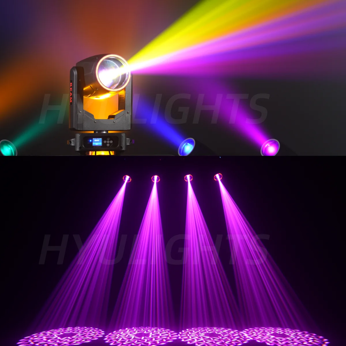 

230W 7R Mini BEAM With Halo Effect Moving Head Light dmx512 Bar DJ Multifunctional Effect discos night club wedding party Stage