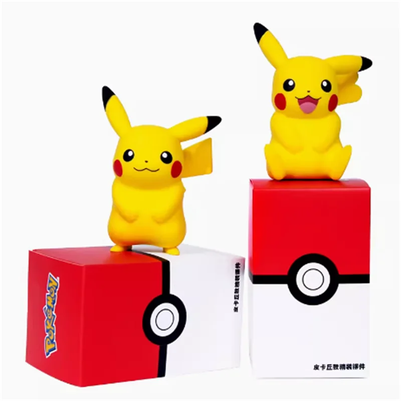 

Lovebirds Pikachu Doll Pokemon Figurine Desktop In-Car Toy Doll Children's Gift