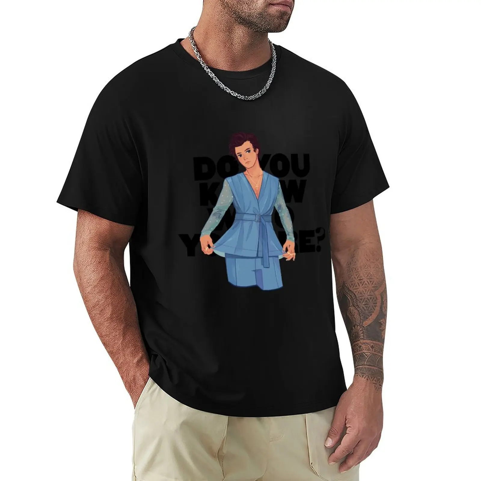 

DYKWYA Drawing by crurulbys. T-Shirt funny costumes summer clothes Aesthetic clothing t shirts men