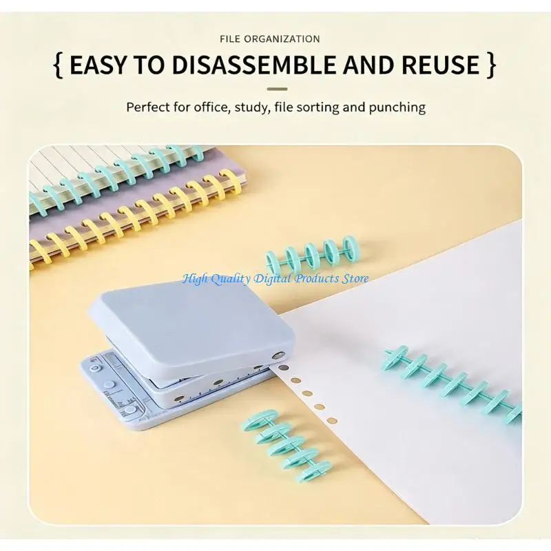 U2JE Plastic Binding Rings Combs 30 Hole Binding Spine Refills for Loose Pages