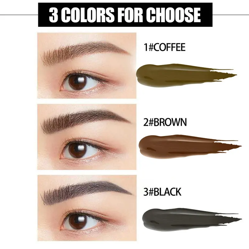 2 in 1 Eyebrow And Eyelash Dye Semipermanent Dye Set Waterproof Eyelashes Beard Hair Color Toning Professional DIY Makeup Kit