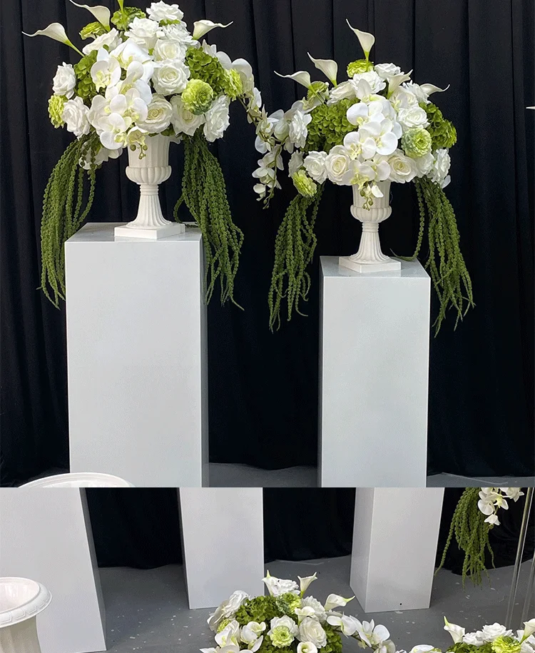 Grün-weiße Kunstblumenkugeln, Schaufensterdekoration, Seidenblumenkugeln, Tischdekoration für Hochzeitsdekoration, Wohnaccessoires – Detail 7