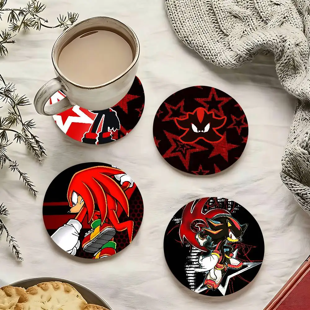 Anime-S-sonics-cool Wooden Coasters,cartoon Coasters Heat-re