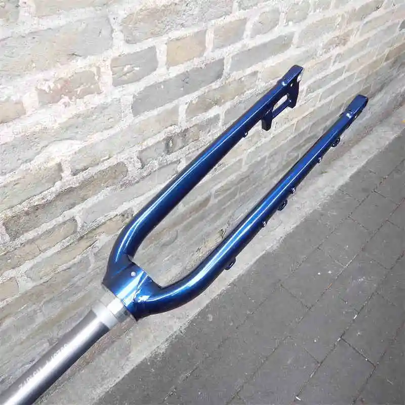 700C Disc Brake Road Bike Front Fork Support 23-50C Tire Barrel Shaft Aluminum Alloy Cone Tube Gravel Modification Part Frok