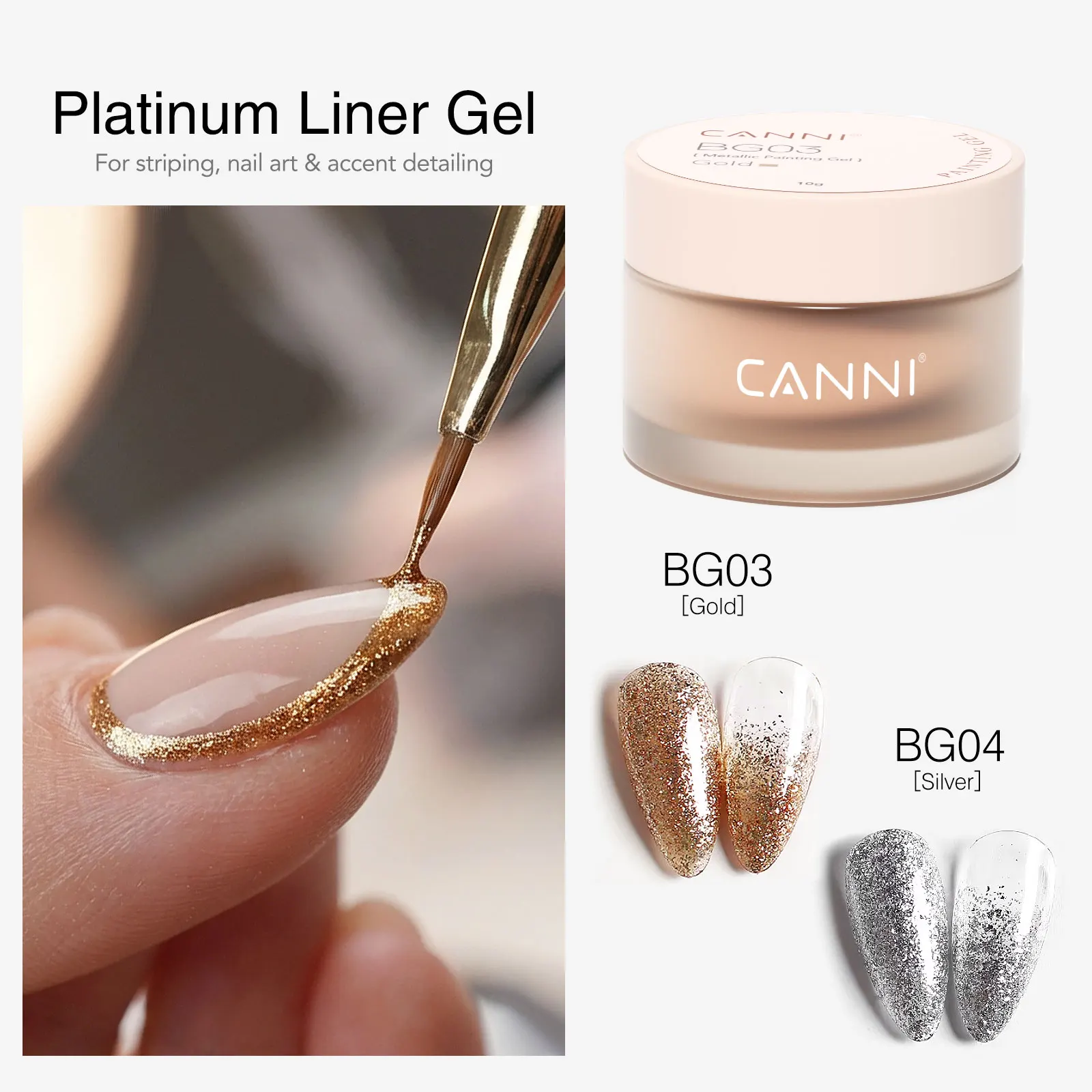 10g CANNI 3D PVC Modelliergel Perlweiß Transparent Nicht Klebend Leicht zu Formen Schnitz- und Modelliergel Abwaschbar UV LED Nagel-Maniküre – Detail 11