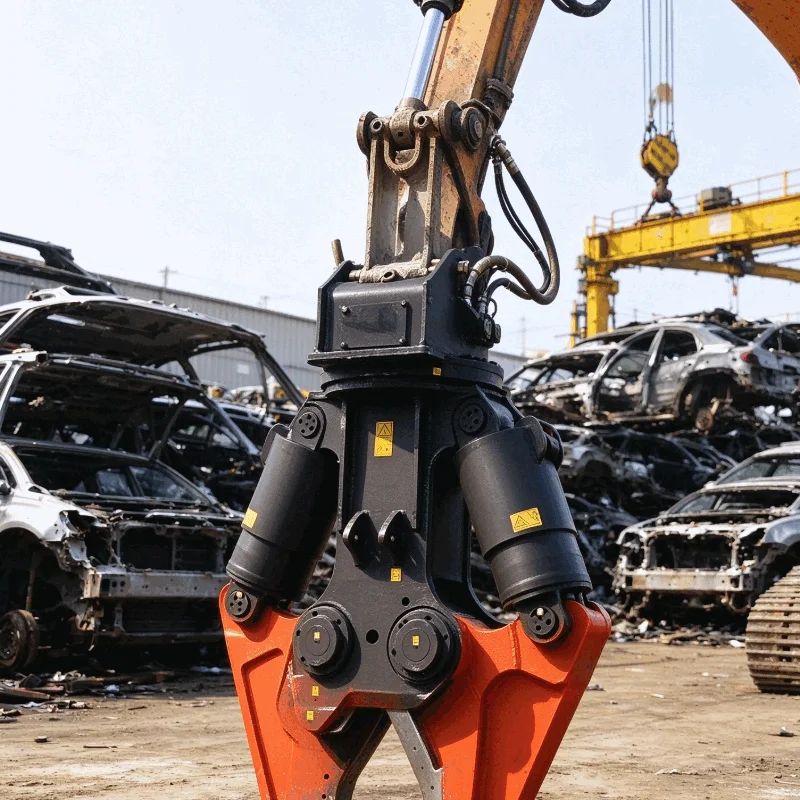Customized Heavy Steel Demolition Hydraulic Shear Strong Blade Attachment for Frame Breaking and Waste Metal Works