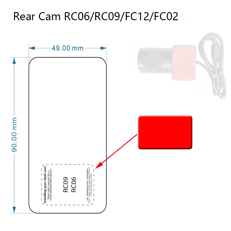 For 70Mai Rear Cam …