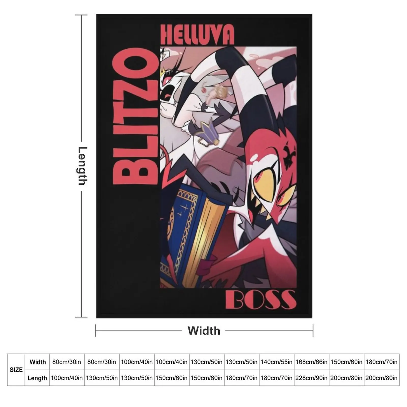 Helluva Boss Blitzo Throw Blanket christmas gifts Soft Beds Luxury Designer Furrys Decorative Beds Weighted Blankets