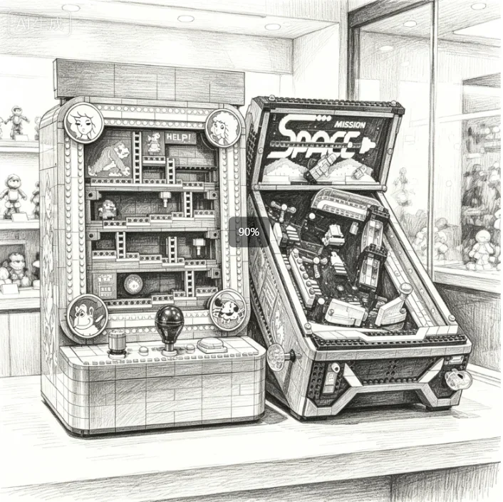 2026 Classic Coin Operated Game Machine Scene Toy Model, Suitable for Adult Fun Activities and Giving Gifts To Fans and Friends