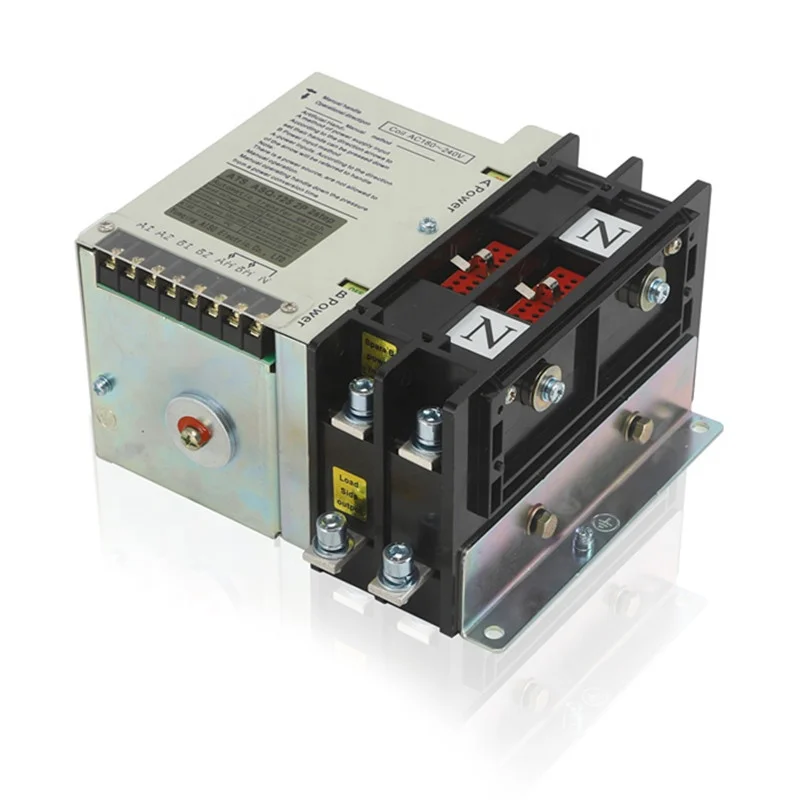 125A 3 Phase Automatic Transfer Switch 4P Dual Power Changeover Switch for Generator and Solar Power System