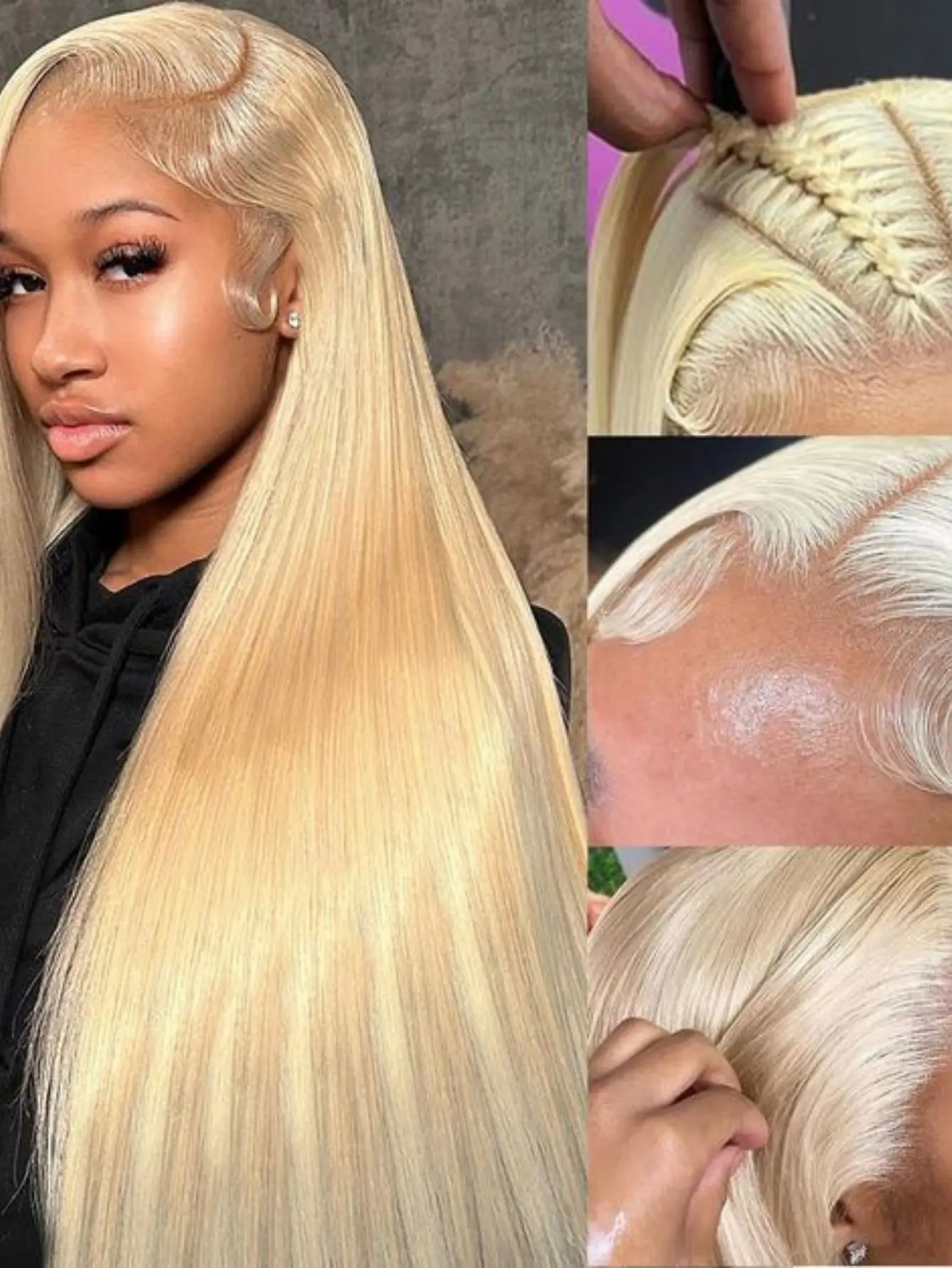 200 Density 40 Inch 613 Lace Front Wig Human Hair 613 Lace Front Wig Human Hair Blonde Wig Human Hair 13x4 Straight Lace Frontal