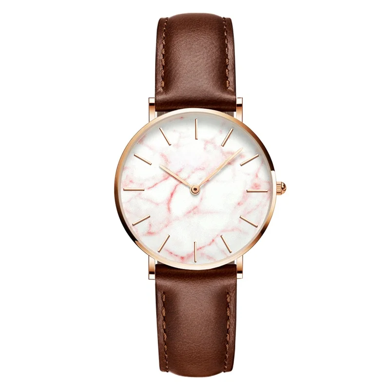 Rose Gold Women's Watch Casual Simple Japanese Movement Fashion Design Mesh Belt Waterproof Quartz Women Relojes