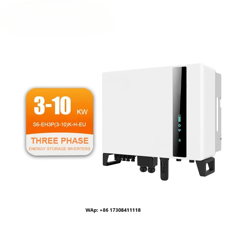 Solis Hybrid Inverter S6-EH3P(3-10)K-H-EU Solar Inverters Three Phase 3kw 4kw 5kw 6kw 8kw 10kw Solis Solar Inverters