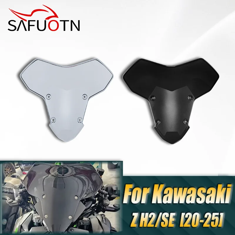 

For Kawasaki Z H2 SE 2020 2021 2022 2023 2024 2025 Windshield Windscreen Motorcycle Air Wind Screen Shield Deflector Accessories
