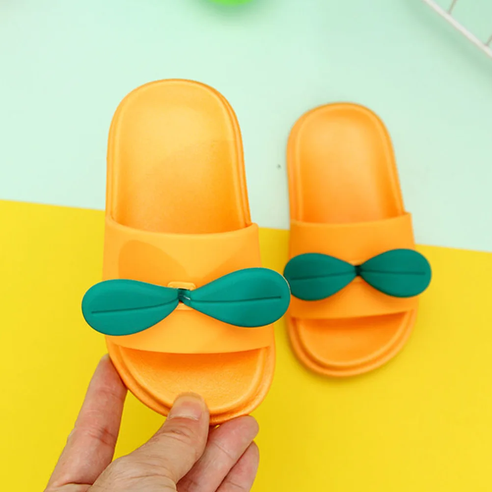 

1Pair Supple-Soled Kids Slippers Soft Sole Non-Slip Summer Comfortable Household Children Slippers Lightweight Lovely Gift
