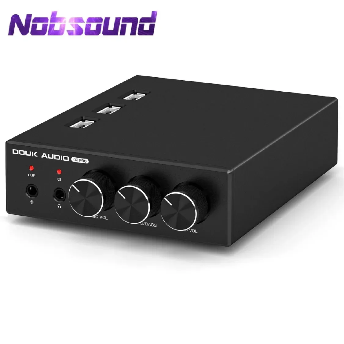 Nobsound Q2 PRO Mini Stereo Gaming DAC MIC Headphone Amp USB/OPT D/A Audio Converter 32Bit/192K