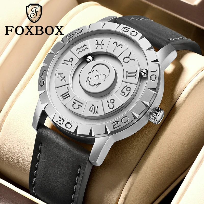 

Бренд LIGE FOXBOX Кварцевые мужские часы Креативные прокрутки бусины Роскошные часы Мужские часы из нержавеющей стали с ремешком Magnetic Force Reloj Hombre