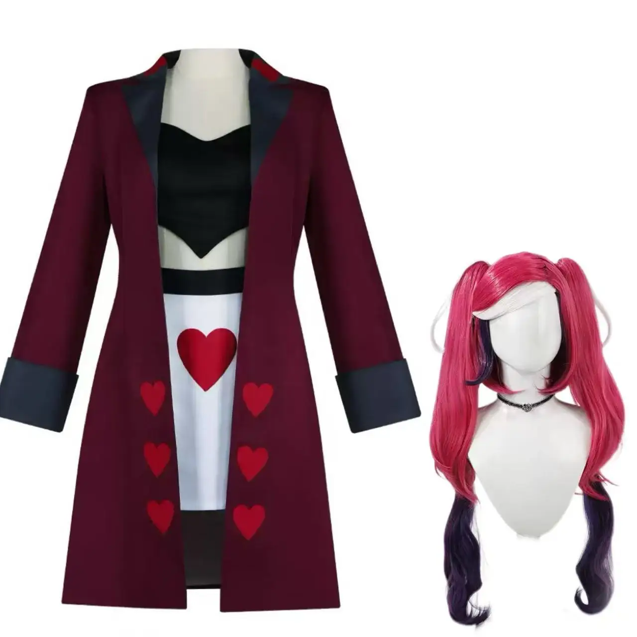 

Velvette Cosplay Costume Hazin Wig Halloween Carnival Party Outfits