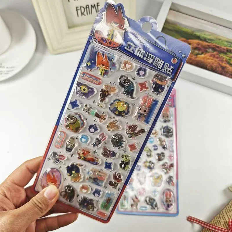 

Новый Дисней Зверополис Джуди Хоппс Ник Уайлд 3D объемная рельефная наклейка Diy дневник чехол для телефона украшение для мальчиков и девочек награды наклейки