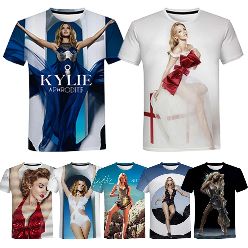 Global pop queen female singer 3D printed T-shirt for men's fashion Harajuku round neck short sleeved plus size T-shirt