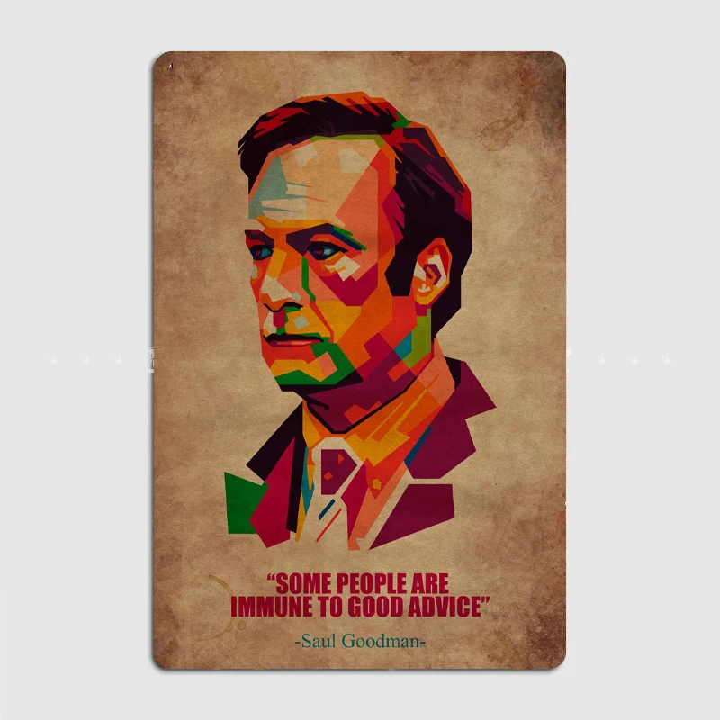 Saul Goodman Metal Poster Garage Decoration Living Room Cinema Living Room Custom Tin Sign Poster