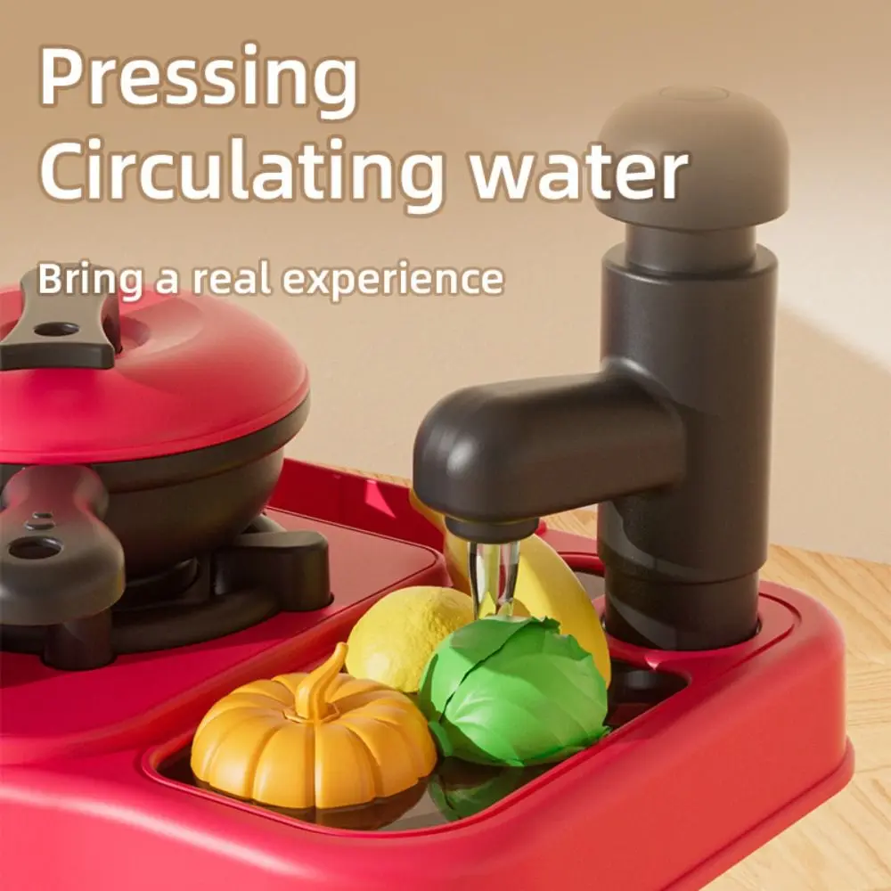 الإبداعية محاكاة المطبخ اللعب اللعب الملونة DIY تقليد ألعاب الطبخ مجموعة قابلة لإعادة الاستخدام الخضروات طقم شاي بعد الظهر