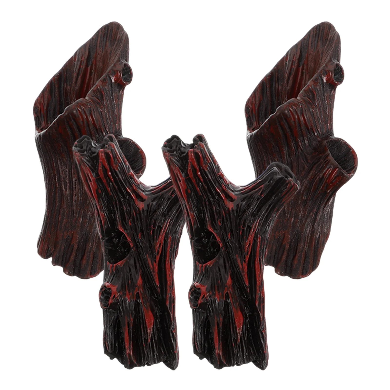

4 Pcs Tree Stump Ornaments Mini Resin Crafts Artificial Plants Garden Accessories Moss Centerpiece Simulation Model Landscaping