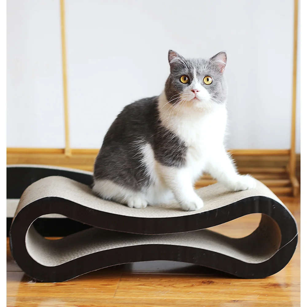 8 Shaped Big Cardboard Pet Cat Scratching Pad XXL Cat Scratch Board