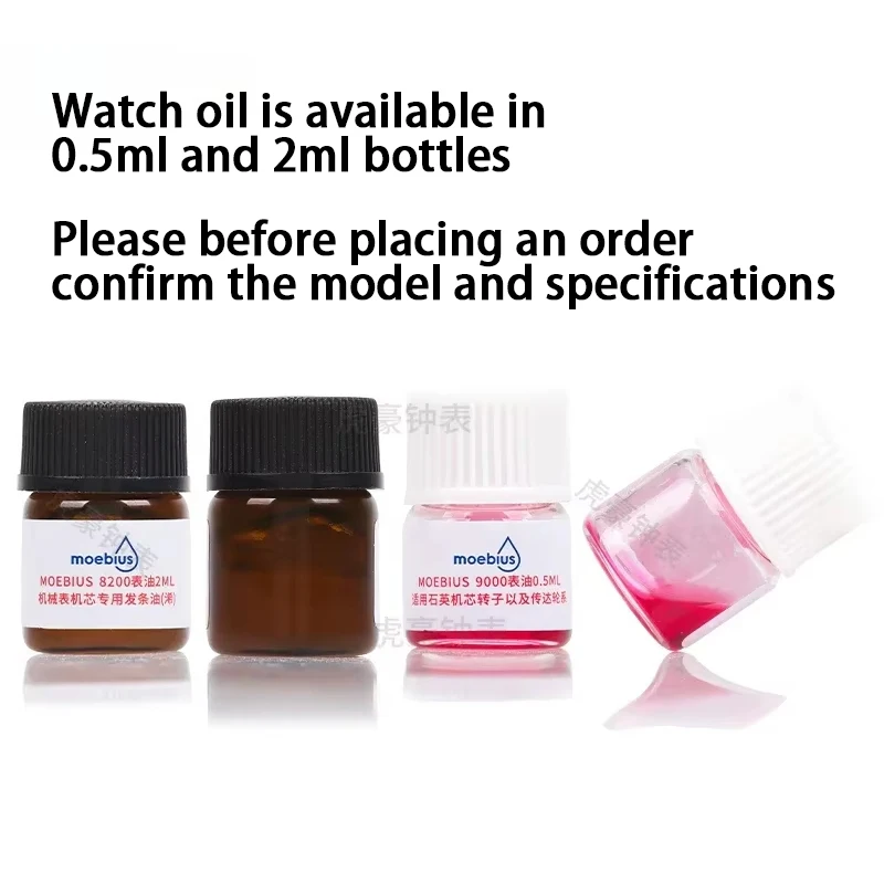2025 العلامة التجارية الجديدة Mobius Moebius ساعة النفط المستوردة من سويسرا 9010 9104 9415 P125 زجاجة صغيرة الفأسة رجل عقارب الساعة