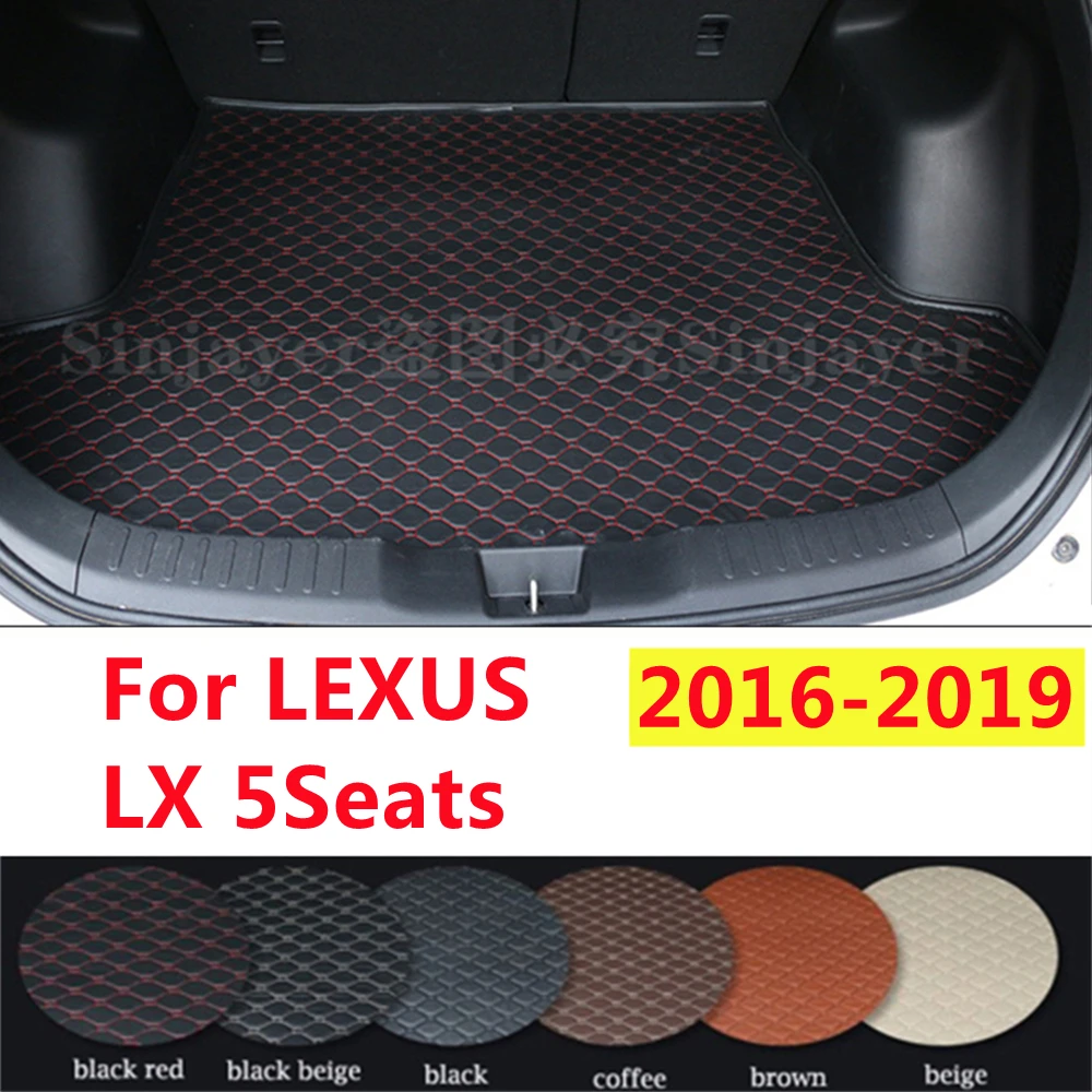 

Автомобильный коврик для багажника SJ, подходит для LEXUS LX на 5 мест, 2019, 2018, 2017, 2016, Автомобильный багажник, грузовой коврик, защитные аксессуары