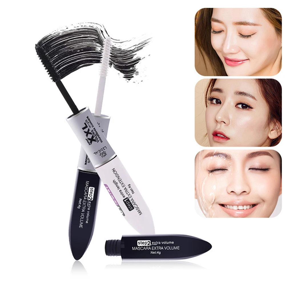 

3D Fiber Eyelash Mascara Waterproof Smudgeproof Sweatproof Natural Sensitive Skin Long Lasting Volume Length Fast Application