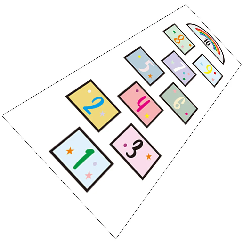 

Numbers Hopscotch Floor Sticker Kids Bedroom Decor Decals Playroom Hopscotch Number Game Floor Decal Educational Lattice Mat