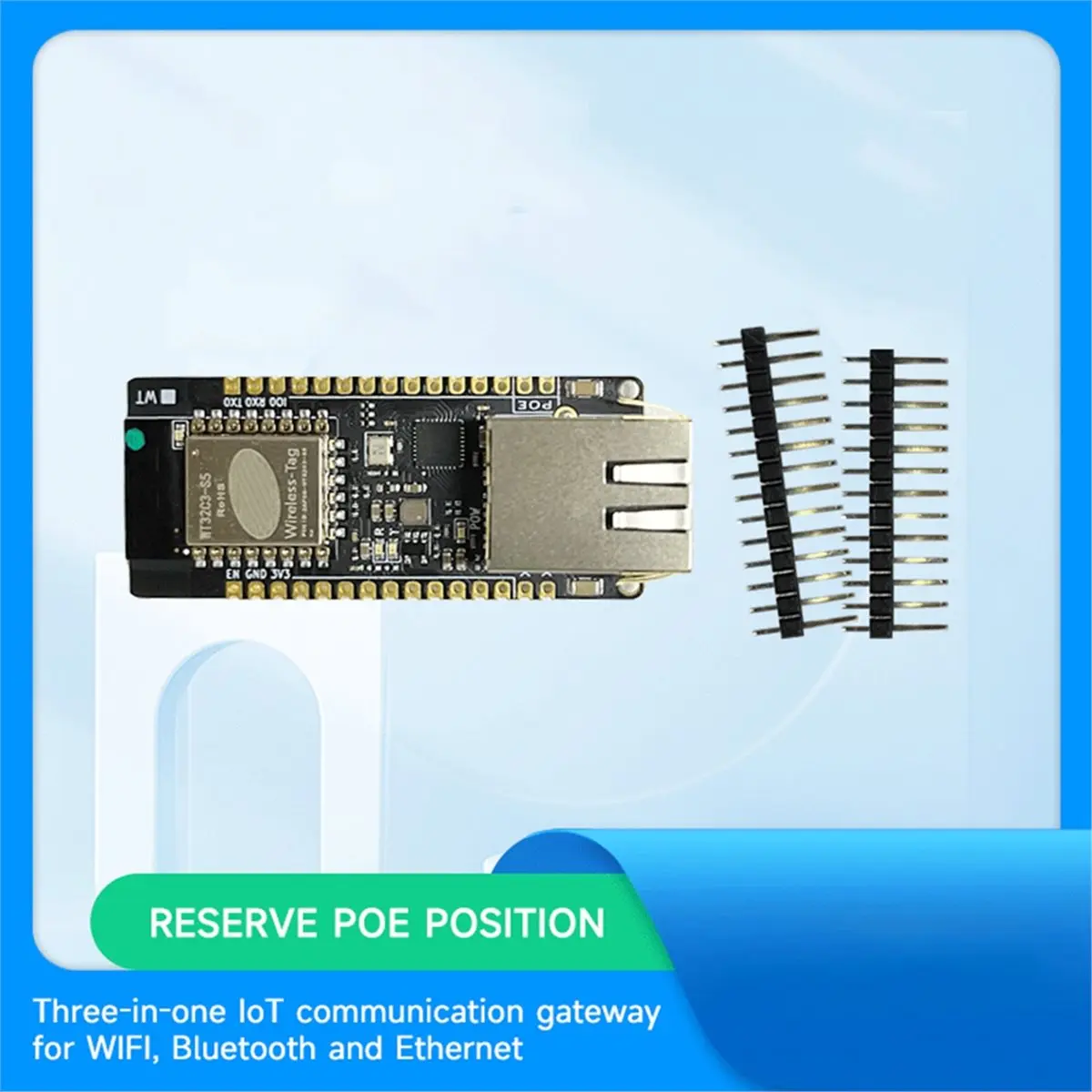 ETH01- Onboard ESP32-C3 Development Board with Ethernet, Wi-Fi, and Bluetooth Triple-in-One IoT Gateway