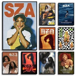 SZA Pop Singer Star Portrait Music Album SOS Cover Poster And Prints Canvas Printing Wall Art Picture For Living Room Decor Gift