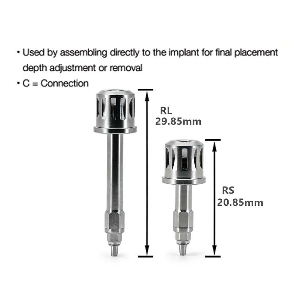 5Pcs Dental Implant Manual Insertion Tool Compatible for Adin System Long Short Driver Screwdriver Clinic Surgical Supply Tools