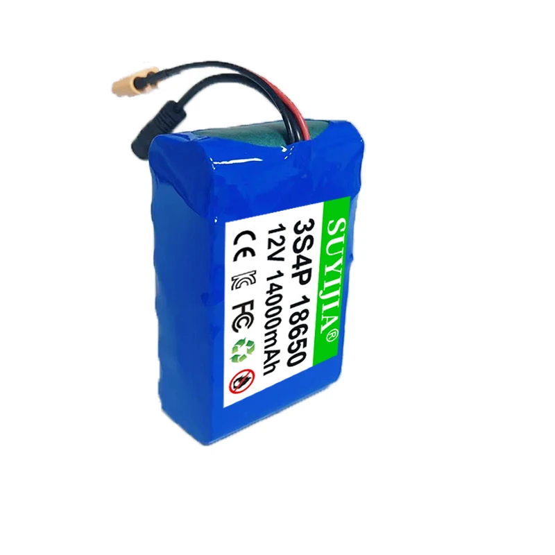 3S4P 12V 14Ah 18650 Rechargeable Lithium Battery Widely Used: Instruments Led Lighting Traffic Signs Ship UAV Speaker Etc