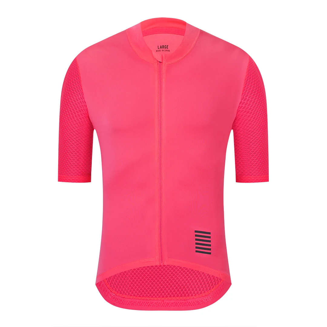 YKYW Breathable Cycling Jersey Discount Bicycle Clothing Road Bike Race MTB Maillot Shirt Tops Pro Team Pink Color Jersey