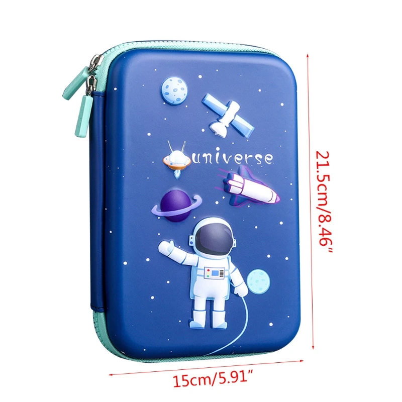 Tragbare Bleistift Beutel Schön Cartoon Corgi Make-Up Beutel Große Bleistift Halter Tasche Waschbar für Frauen Studenten Mädchen Jungen