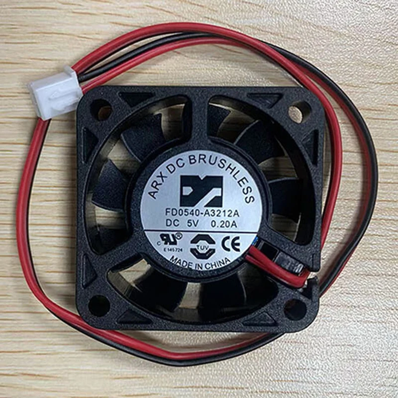 

S New for ARX FD0540-A3212A DC5V 0.20A 2-Wire Silent Cooling Fan#QW