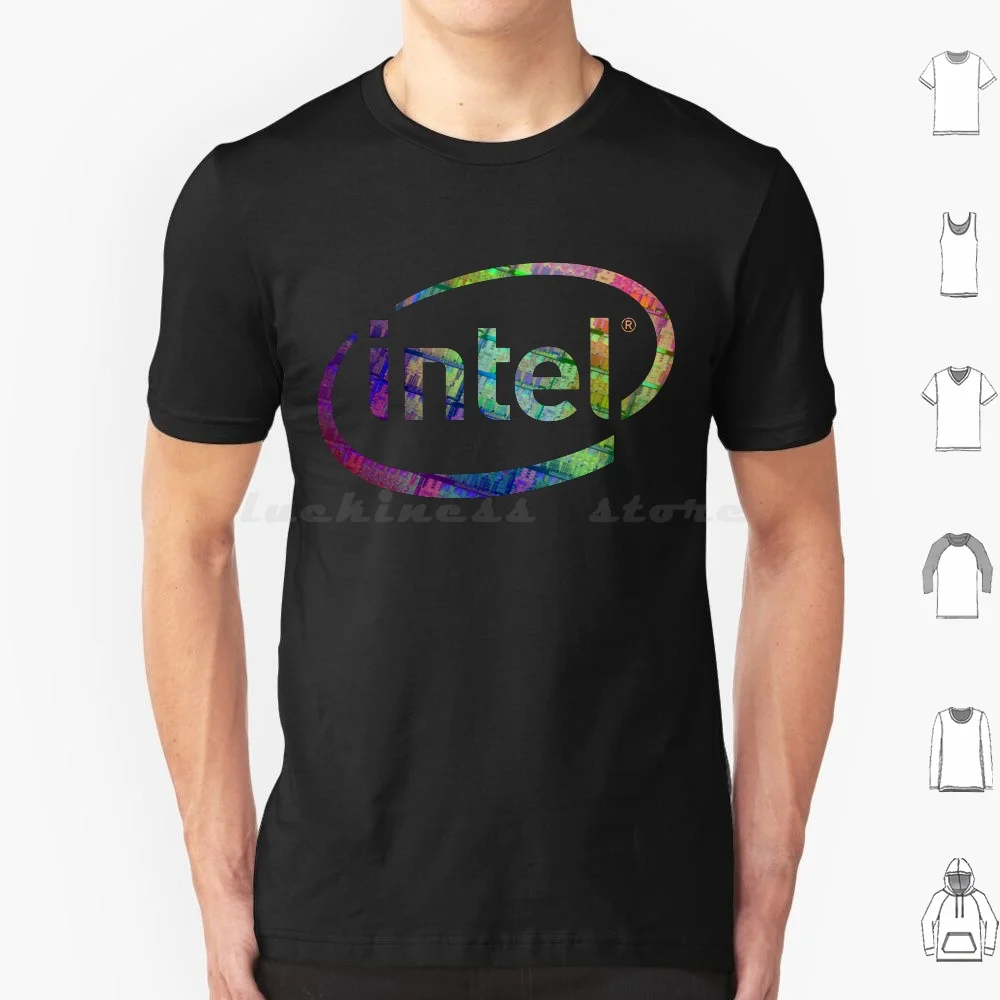 Intel Logo | Silicon Cpu T Shirt Men Women Kids 6Xl Intel Gaming Pc Amd Ryzen I7 I5 Pentium Silicon Lake Blue Gamer Brand Cpu