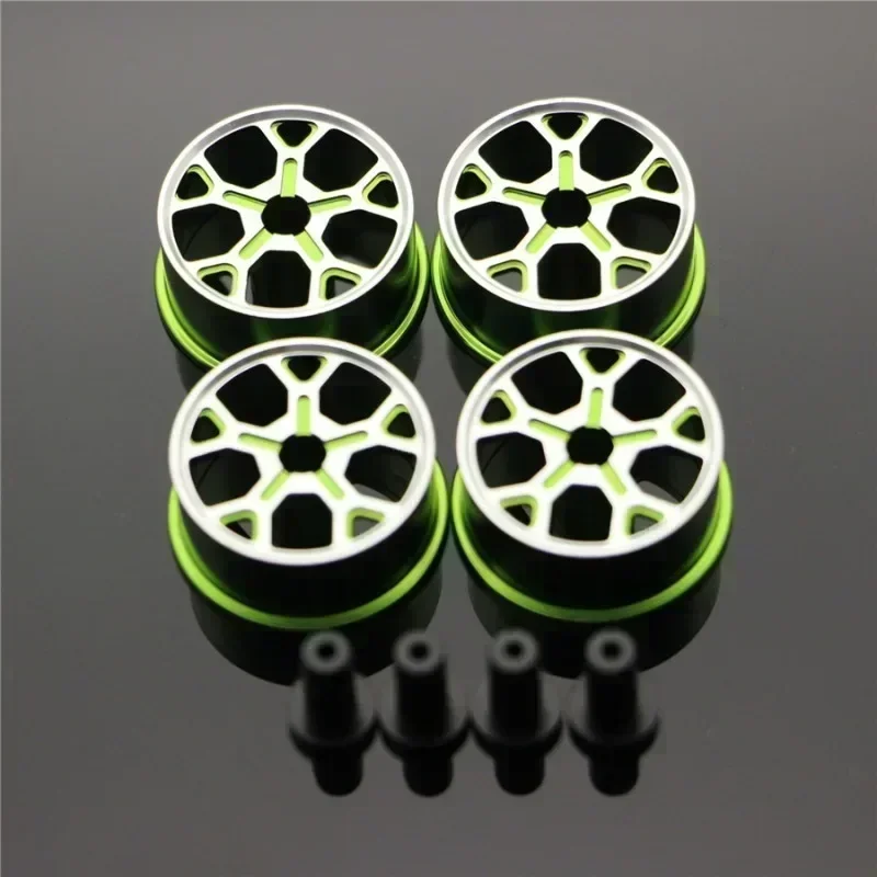 Middle Diameter20.5mm Lightweight Wheels Self-made Parts For Tamiya MINI 4WD Colored Wheel w/Aluminum Disc