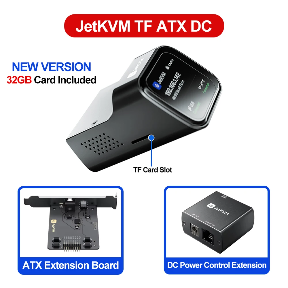 JetKVM IP KVM over IP、HDMI USBリモートKVMスイッチ、BIOS制御H.264