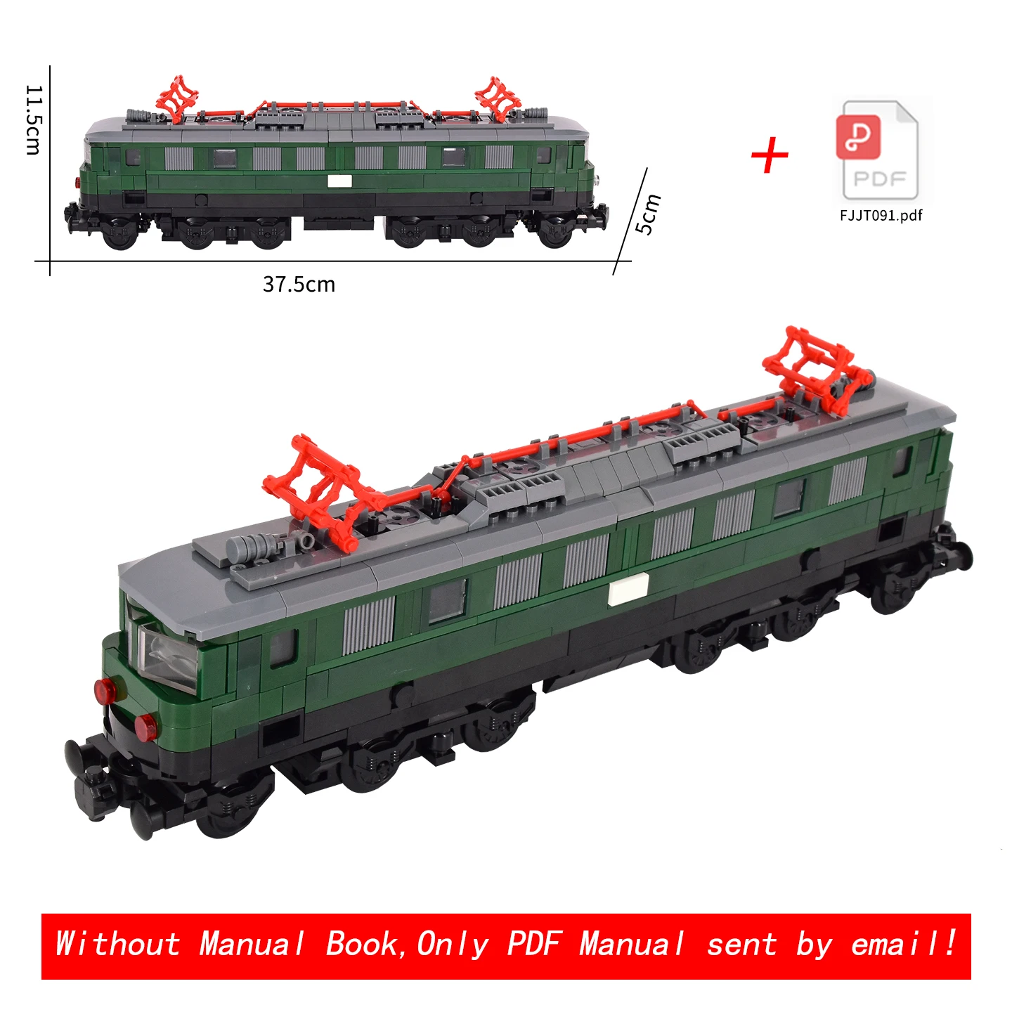 MOC City Creative Idea Train Brake Classic Auto Building كلاسيكي كتل السيارات الطوب تجميعها ألعاب ذاتية الصنع