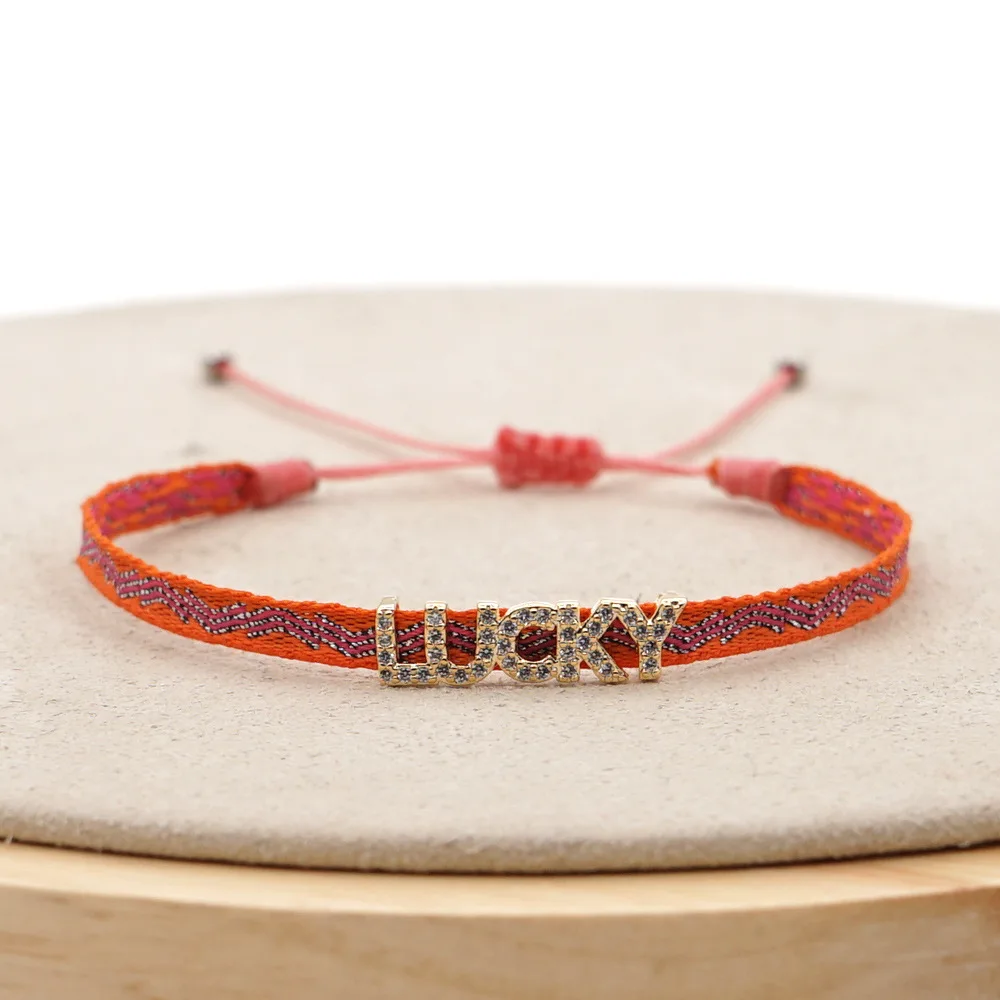KKBEAD Handgewebtes, umweltfreundliches Stoffarmband für Frauen, verstellbar, Boho-Freundschaftsgeschenk, Yoga-Schmuck, kolumbianisches Makramee-Pulsera – Detail 4